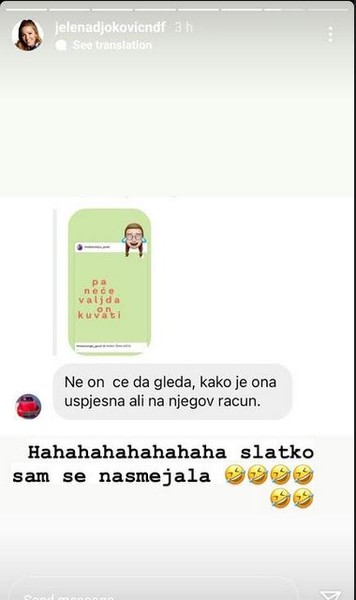 Isprozivali Jelenu Đoković zbog posta o kuvanju