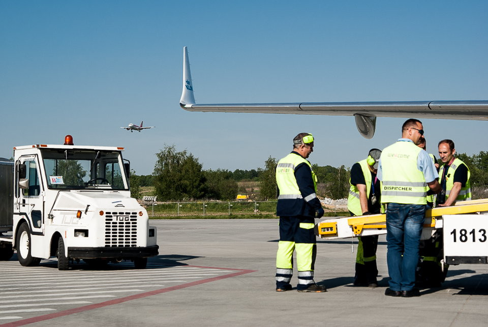 Otwarcie trasy Kraków-Amsterdam - KLM wylądował w Krakowie