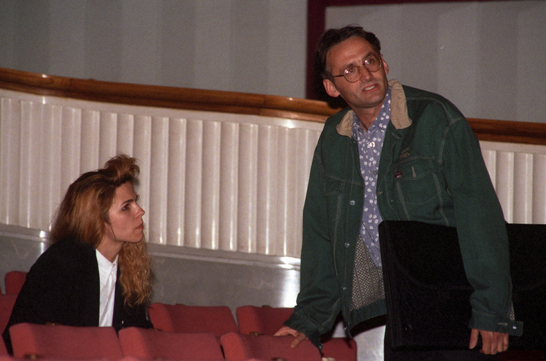 Krzesimir Dębski i Anna Jurksztowicz w 1993 r.