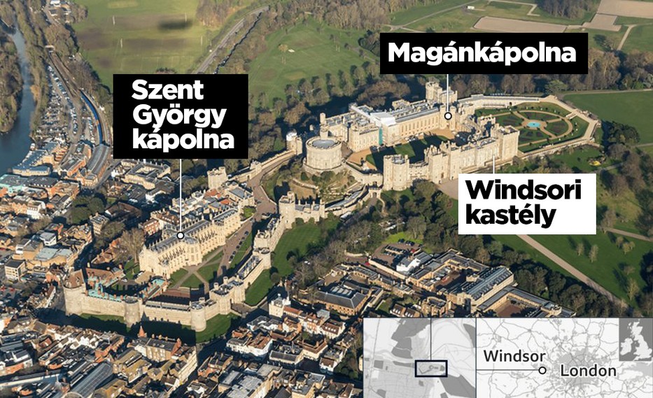 Fülöp herceget a windsori királyi kastélyban helyezik végső nyugalomra / Grafika: Séra Tamás