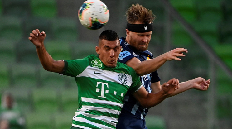 A Ferencváros házigazdaként 2-0-ra legyőzte a svéd Djurgarden csapatát a labdarúgó Bajnokok Ligája-selejtező első fordulójában, / MTI/Szigetváry Zsolt