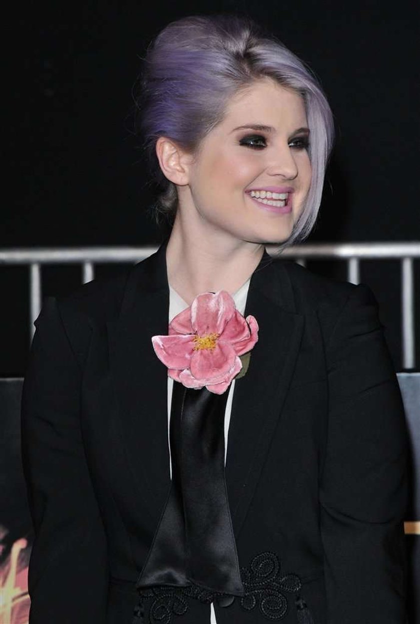 Fioletowe włosy Kelly Osbourne