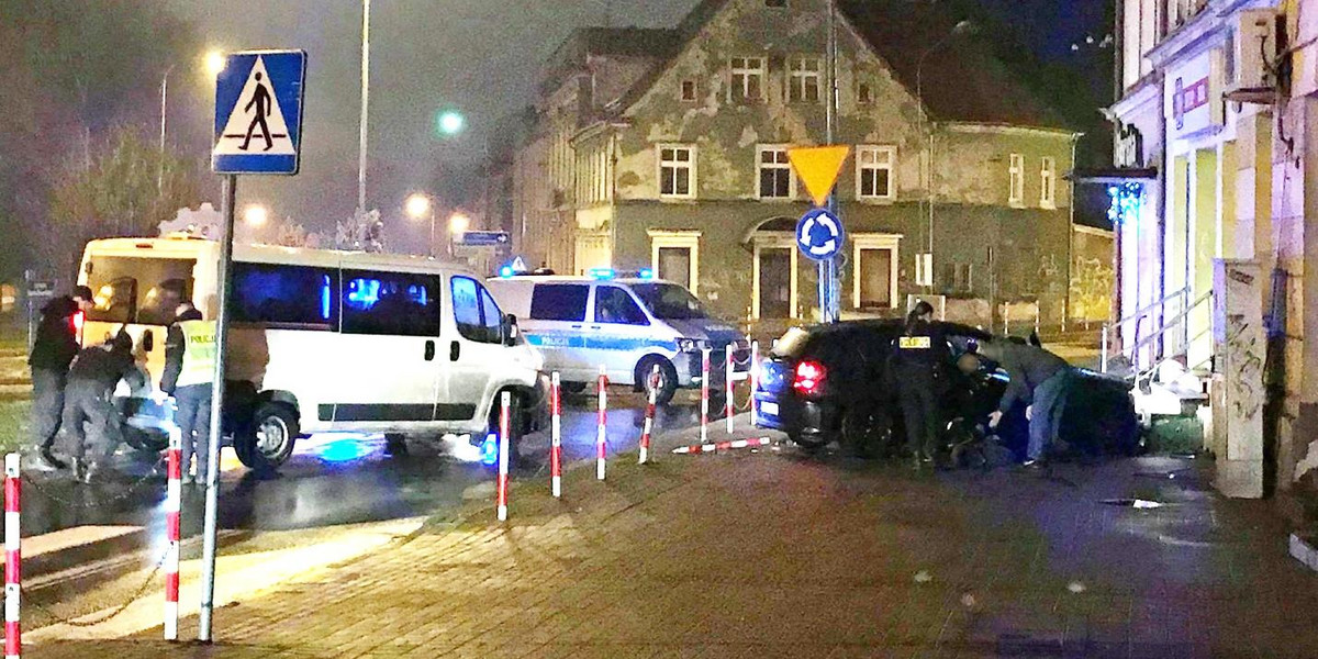 Uciekali przed policją w centrum Zielonej Góry