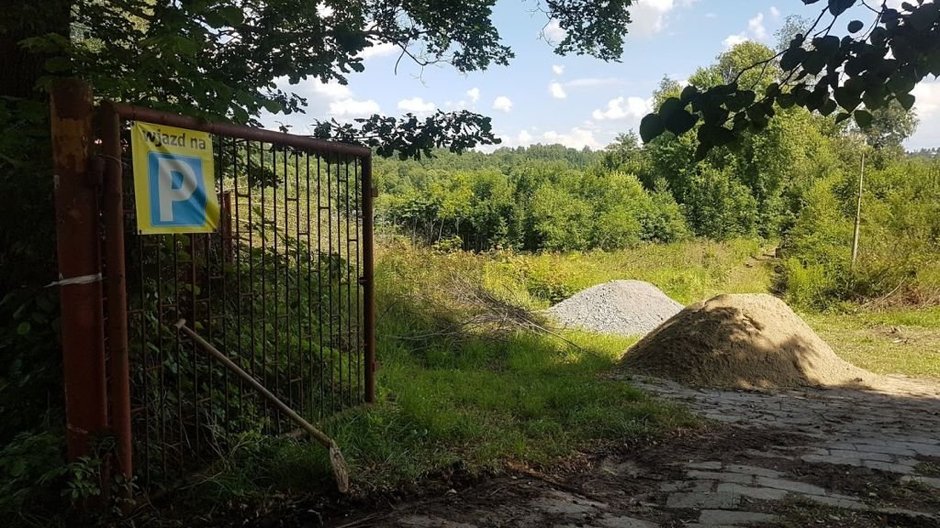 Teren posesji, na której miał znajdować się parking