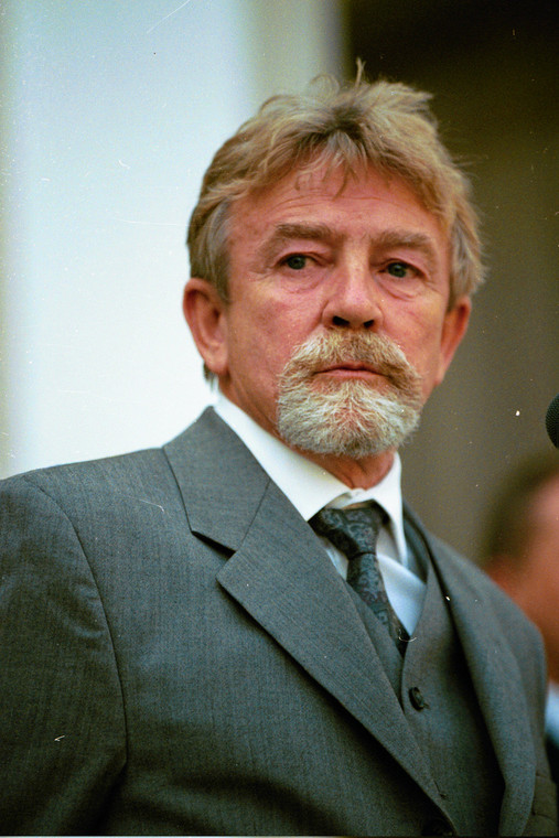 Ryszard Kukliński podczas wizyty w Polsce (27.04.1998)