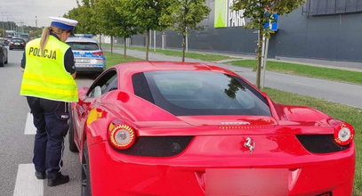 Stop dla ferrari! Kierowca 
popisywał się mocą i stanowił zagrożenie