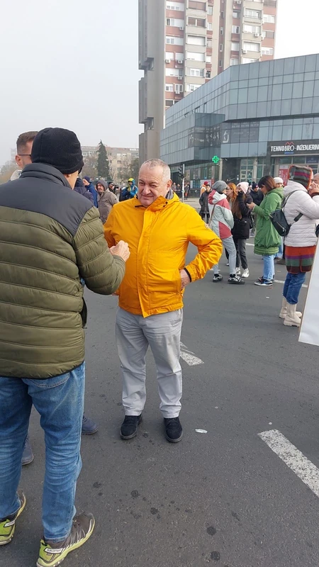 Srđan Milivojević, protest Novi Sad