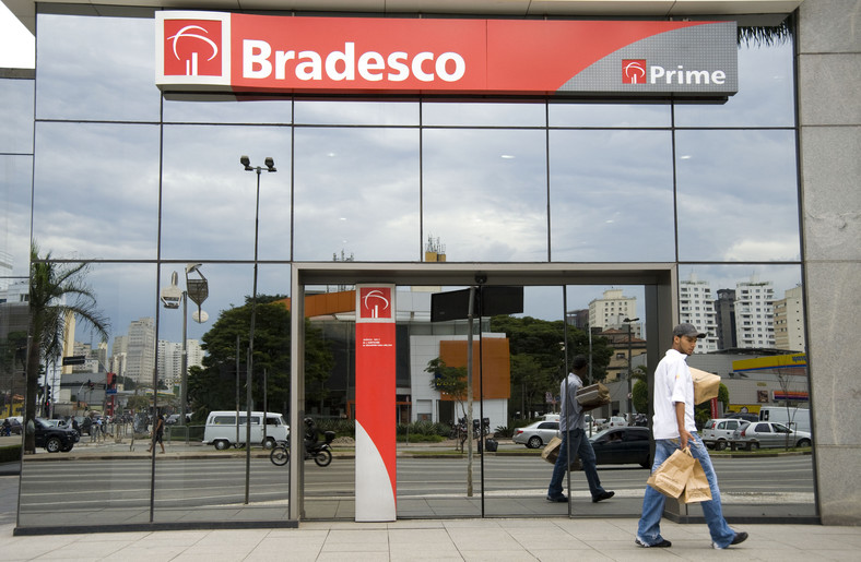 Siedziba Banco Bradesco SA w Sao Paulo w Brazylii.