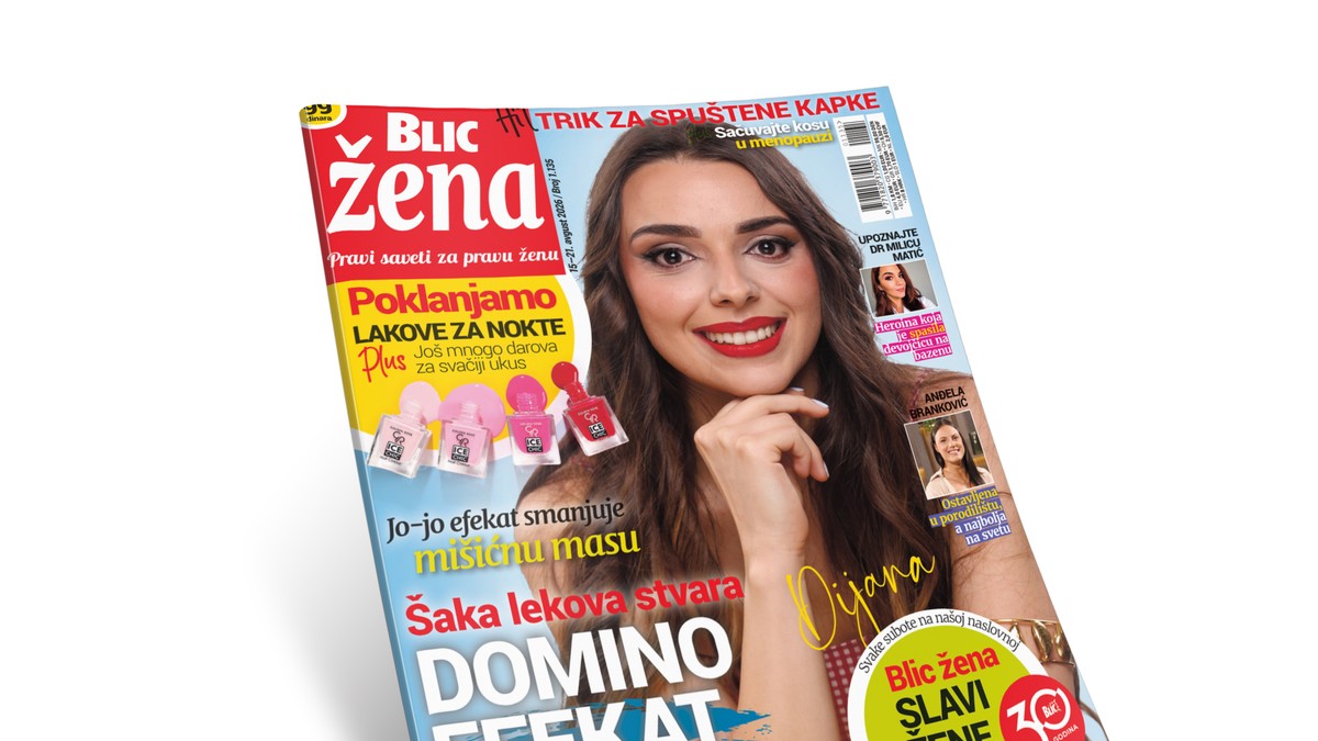 Novi broj BLIC ŽENE potražite od subote 15 avgusta i provedite lep vikend listajući vaš omiljeni magazin