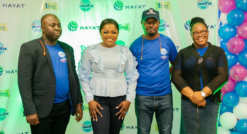 Hayat Kimya Nigeria hosts Molfix brand ambassador Funke Akindele-Bello for a tour of its factory