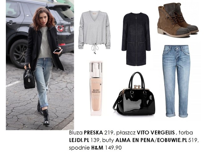 STYLIZACJE inspirowane Lily Collins