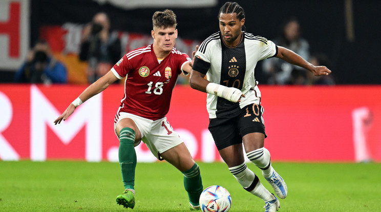 Kerkez Milos újoncként remekelt a válogatottban Németország ellen /Fotó: Getty Images