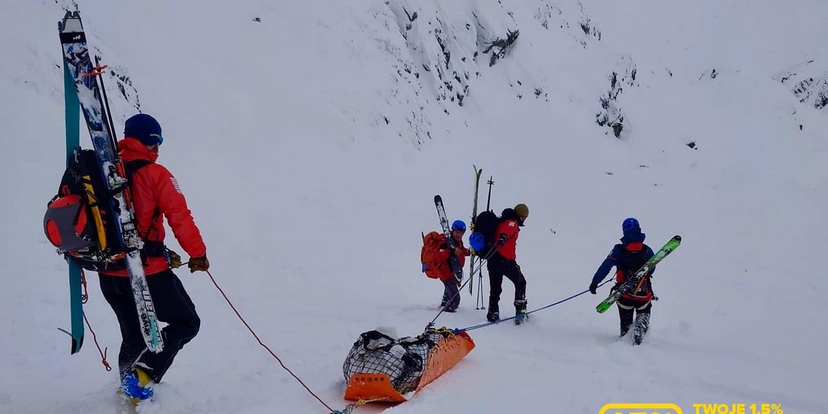 Tatry. Śmiertelny wypadek w górach. Nie żyje 32-letni turysta z Mazowsza.