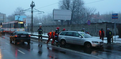 Volvo jechało po torach