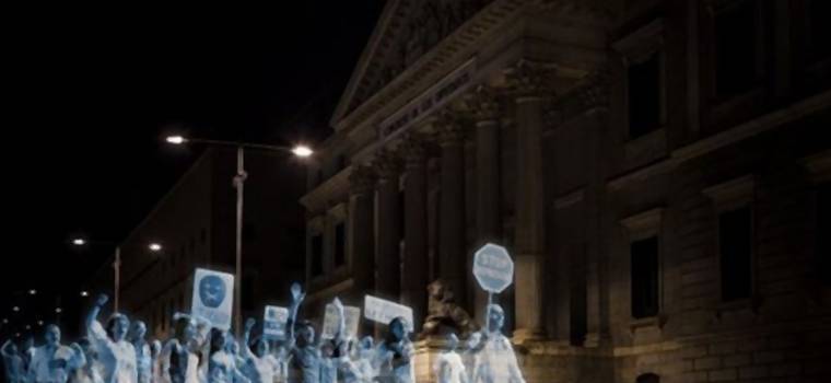 Hiszpania: pierwszy na świecie protest… hologramów