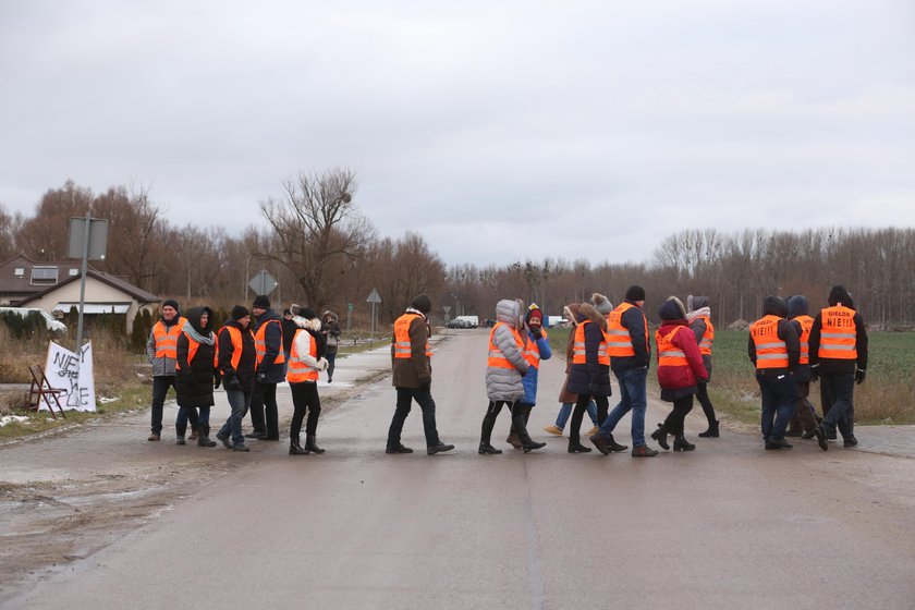 Protest części mieszkańców Cieplewa