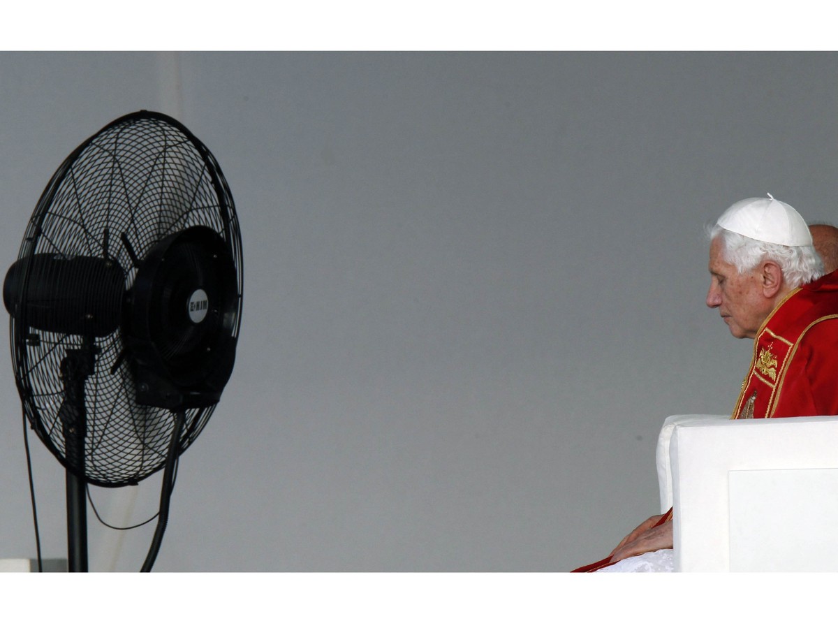 Benedykt XVI podczas uroczystości w Madrycie