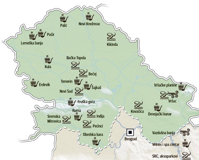 (MAPA) Vojvodina ima 50 LOKACIJA koje bi budućim ...