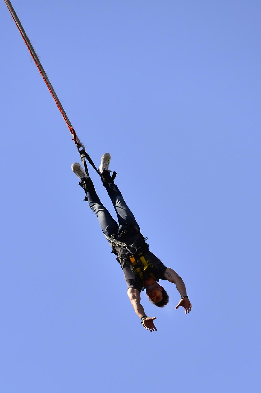 Rafał Maślak na bungee