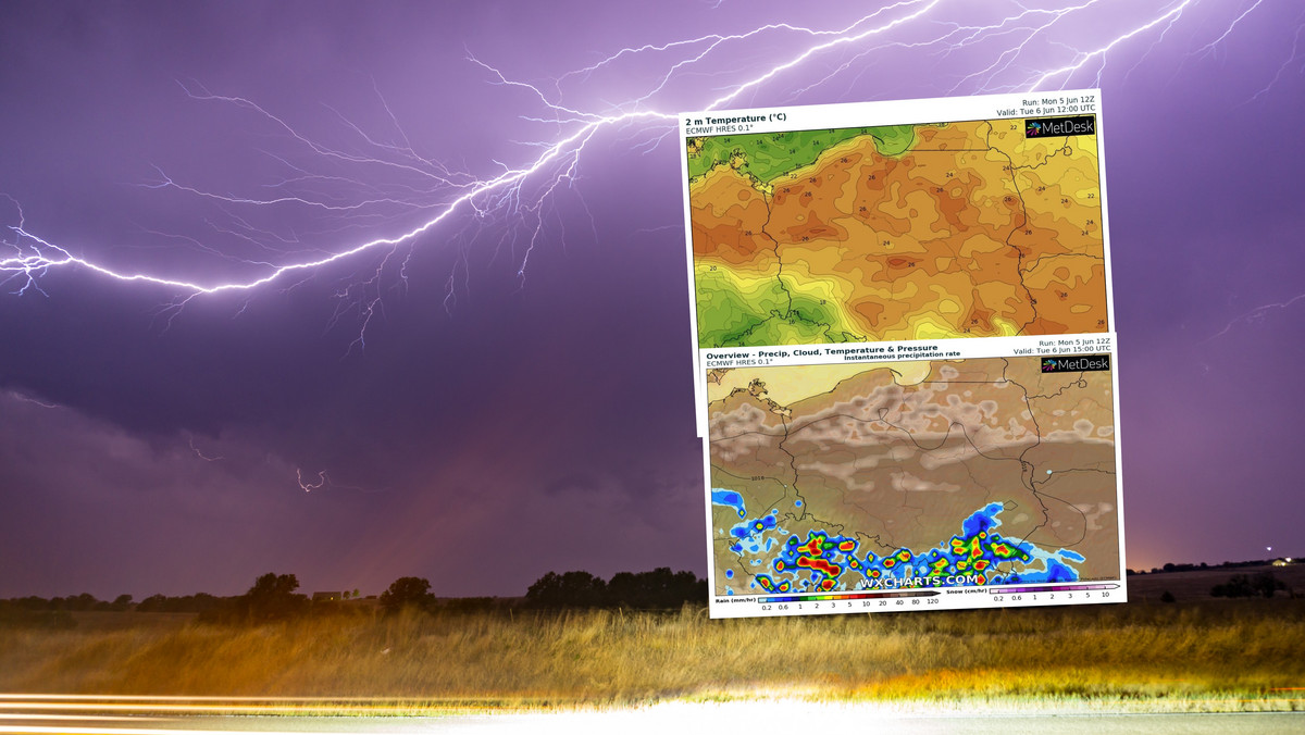 Pogoda na dziś, 6 czerwca. Nie wszędzie będzie słonecznie. Przejdą burze i grad