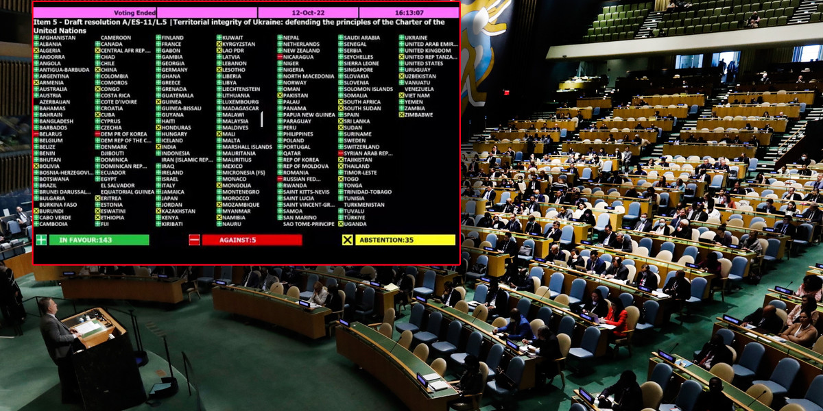 Głosowanie Zgromadzenia Ogólnego Narodów Zjednoczonych