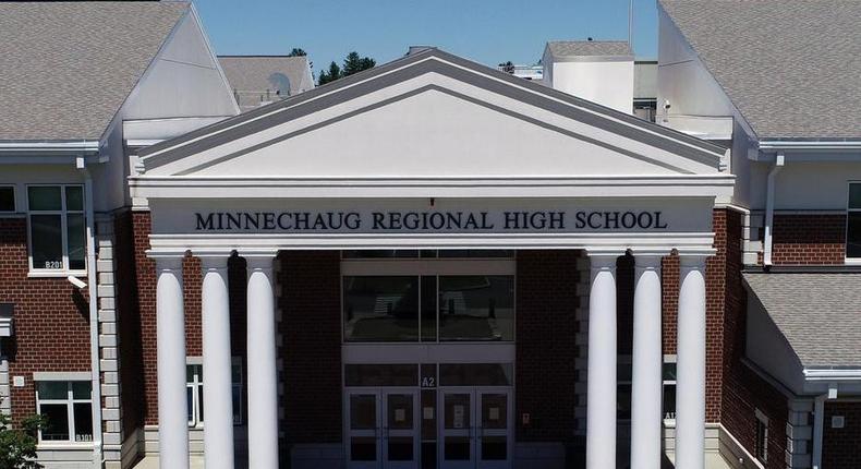 The lights at Minnechaug Regional High School have been on since August 2021.Minnechaug Regional High School