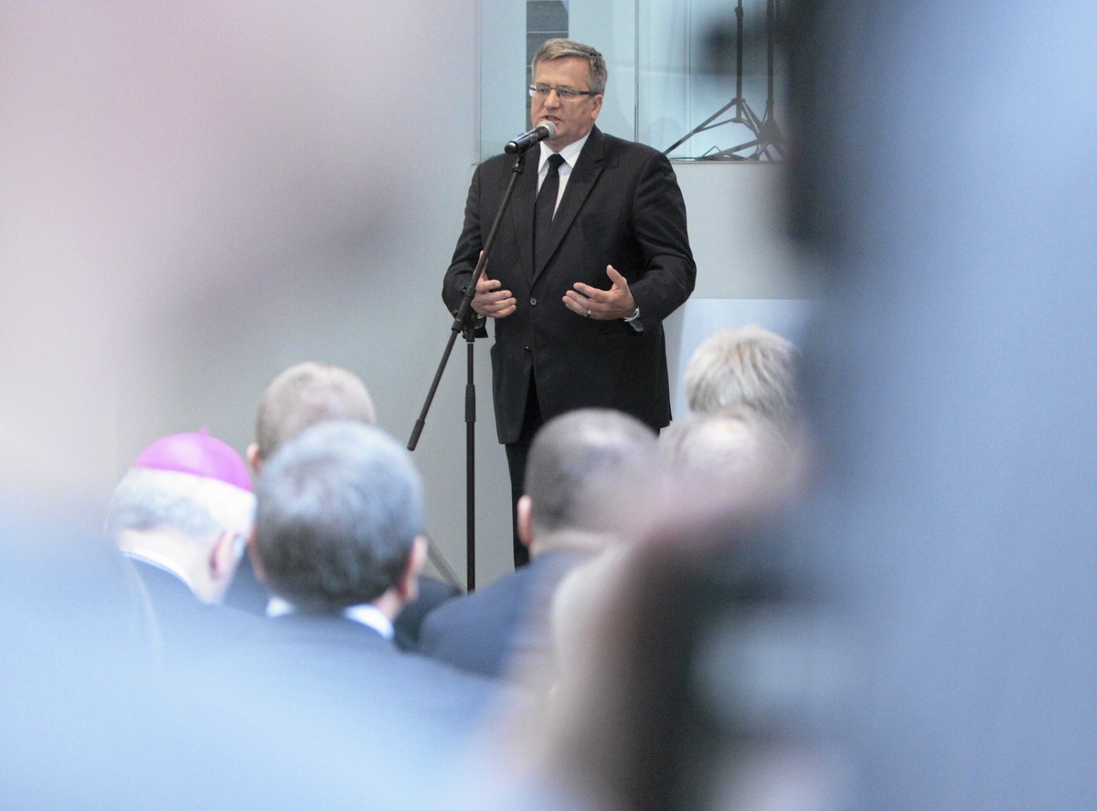 Prezydent Komorowski przemawia