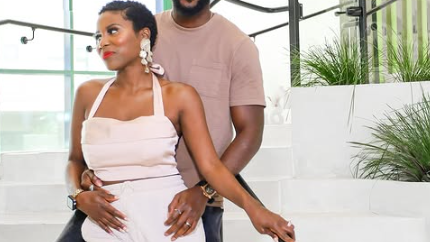 Laurina so svojím manželom.