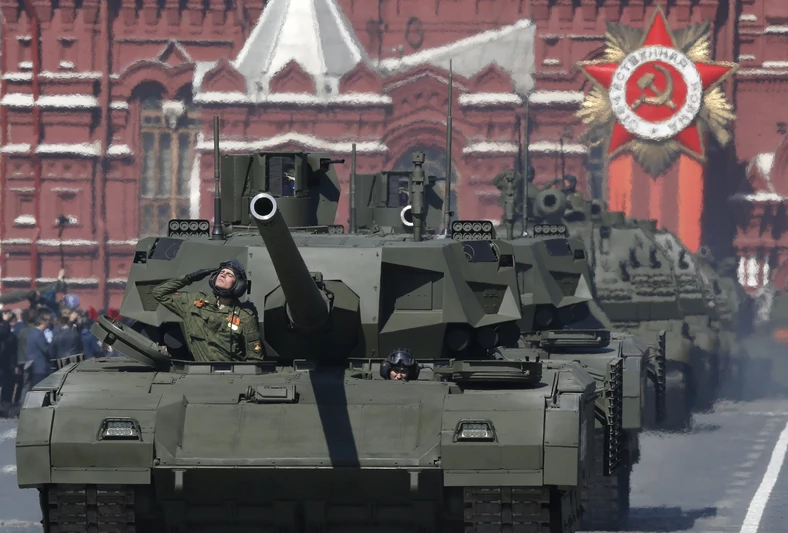 T-14 Armata podczas parady z okazji Dnia Zwycięstwa