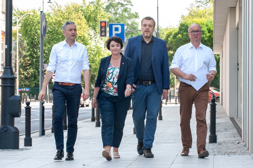 Robert Biedroń, Anna Maria Żukowska, Adrian Zandberg, Włodzimierz Czarzasty