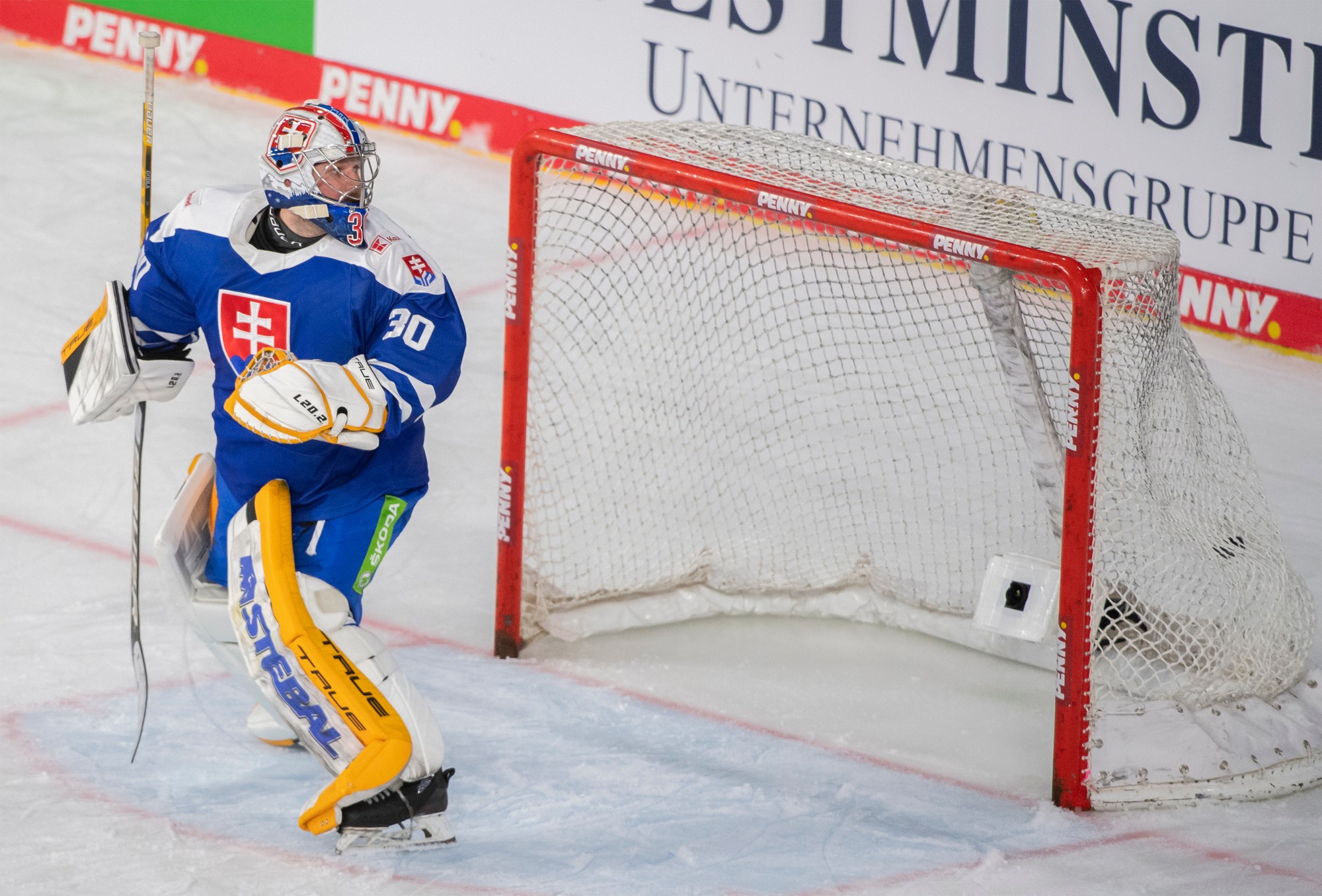 Slovenský hokejový brankár Denis Godla.