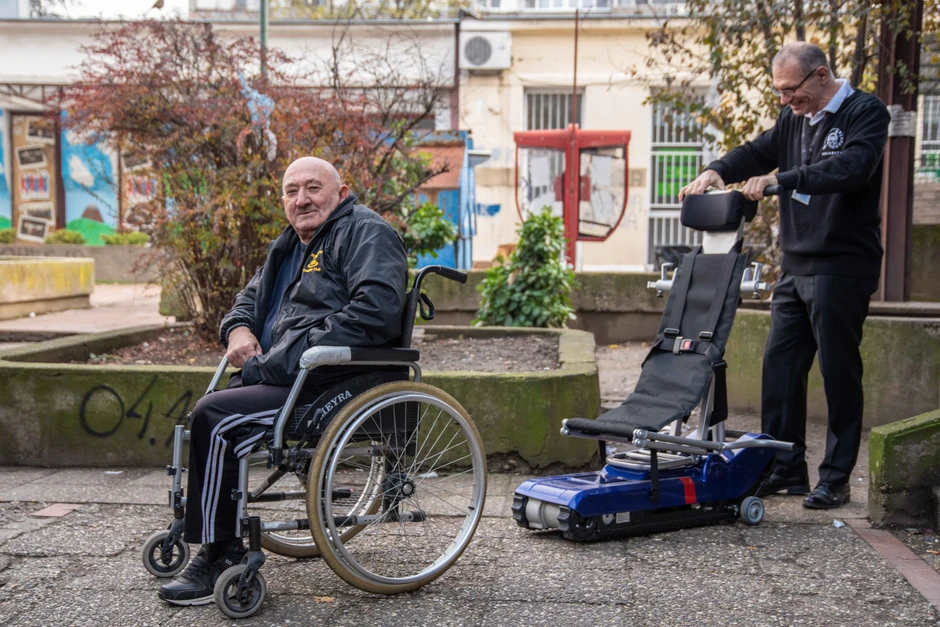 Dragan Žarković, osoba u invalidskim kolicima
