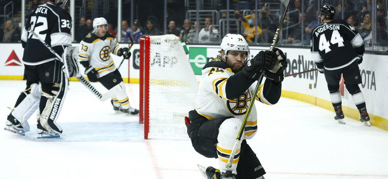 NHL: pierwszy hat-trick DeBruska, wysoka wygrana Bruins nad Kings