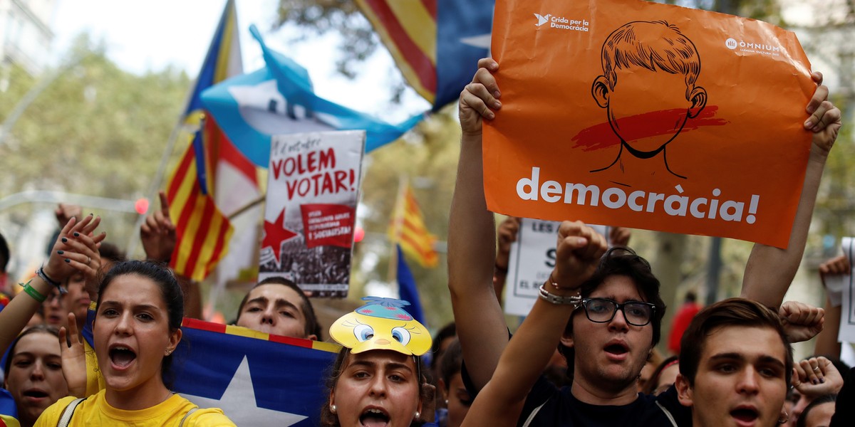 Tensions in Spain are rising over Catalonia's independence referendum