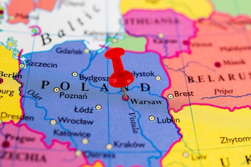 mapa polska geografia