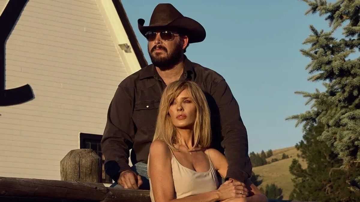 Kelly Reilly jako Beth Dutton i Cole Hauser jako Rip Wheeler w serialu "Yellowstone"