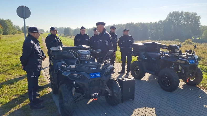 Policjanci z Włocławka i ich nowe oznakowane quady
