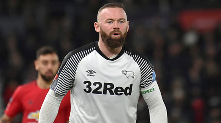A 35 éves Rooney 2021 január 15-én bejelentette, hogy visszavonul és ő lesz a másodosztályban szereplő Derby vezetőedzője /Fotó: MTI/AP/Rui Vieira/