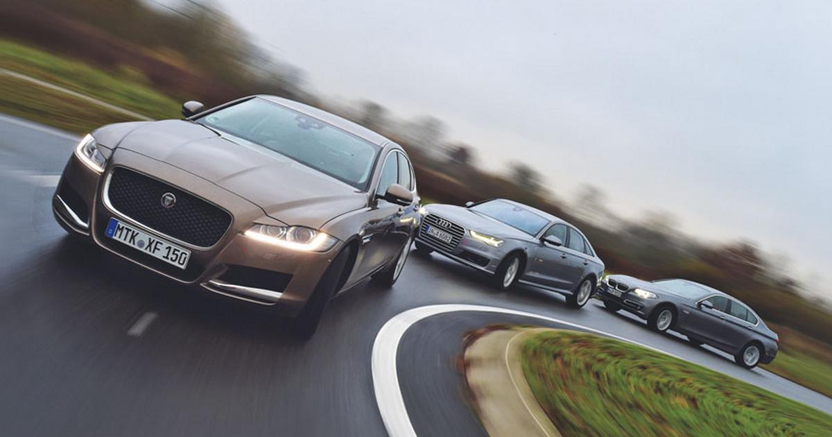 Jaguar XF kontra Audi A6 i BMW serii 5 a może pan