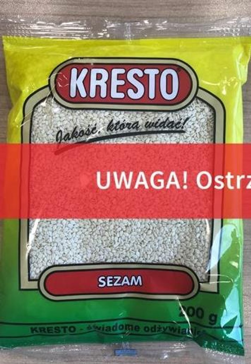 Uwaga! W tym produkcie znaleziono salmonellę!