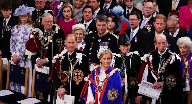 Prince Harry, the Duke of Sussex was part of the congregation as his father King Charles III was crowned at Westminster Abbey.