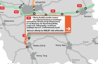 Spektakularna inwestycja na Podhalu. Włosi wybudują tunelowy odcinek Zakopianki