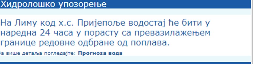 Hidrološko upozorenje