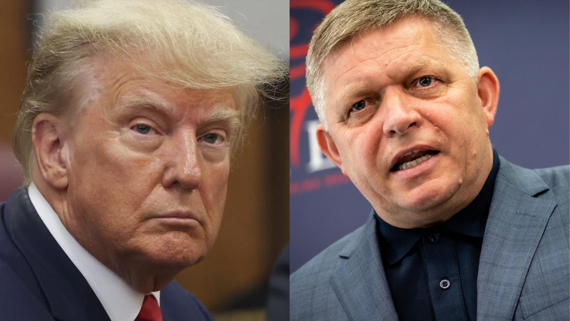 Donald Trump a Robert Fico (koláž)