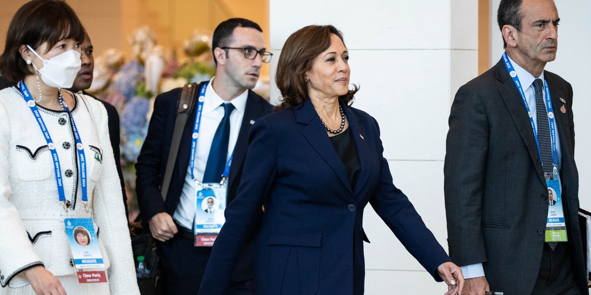 Kamala Harris na szczycie w Bangkoku.