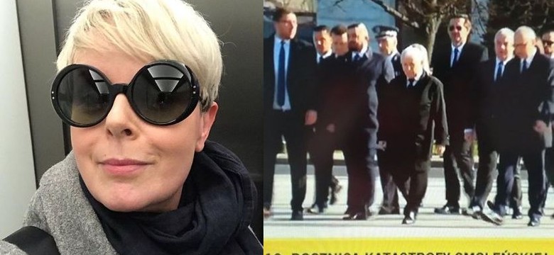 Korwin Piotrowska o politykach PiS pod pomnikiem smoleńskim: Gdzie jest policja i sanepid?