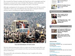 Profanacja! Papamobile Jana Pawła II do wynajęcia na wieczór kawalerski