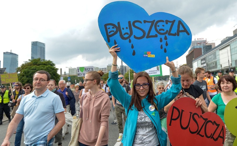 Marsz w obronie puszczy