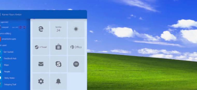 Windows XP z elementami Fluent Design z Windows 10. Zobacz, jak to wygląda