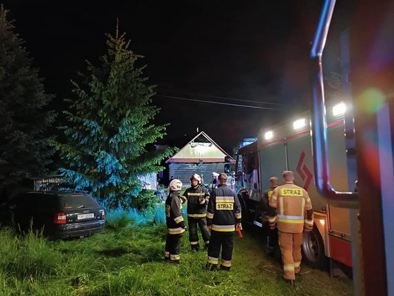 Groźny pożar w Zabawie gm. Wieliczka